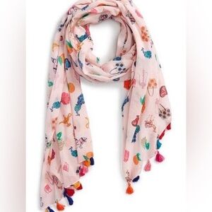 Kate Spade New York colorful cotton scarf